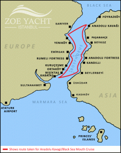 Cruise Route to Anadolu Kavagi