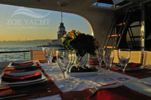 photo of a bosphorus cruise by boat in the evening new years eve istanbul turkey